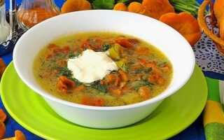 Грибной суп из сушеных лисичек рецепт