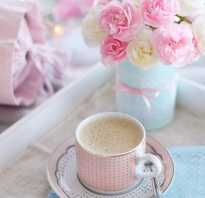 Цветы в стакане кофе