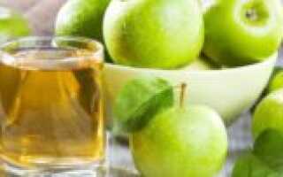 Сок из зеленых яблок